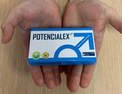 Снимка на опаковката Potencialex, опит с използването на капсули