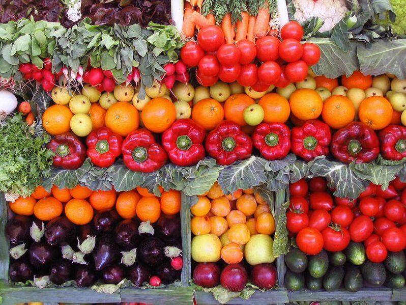 витамини за потентност в зеленчуците и плодовете